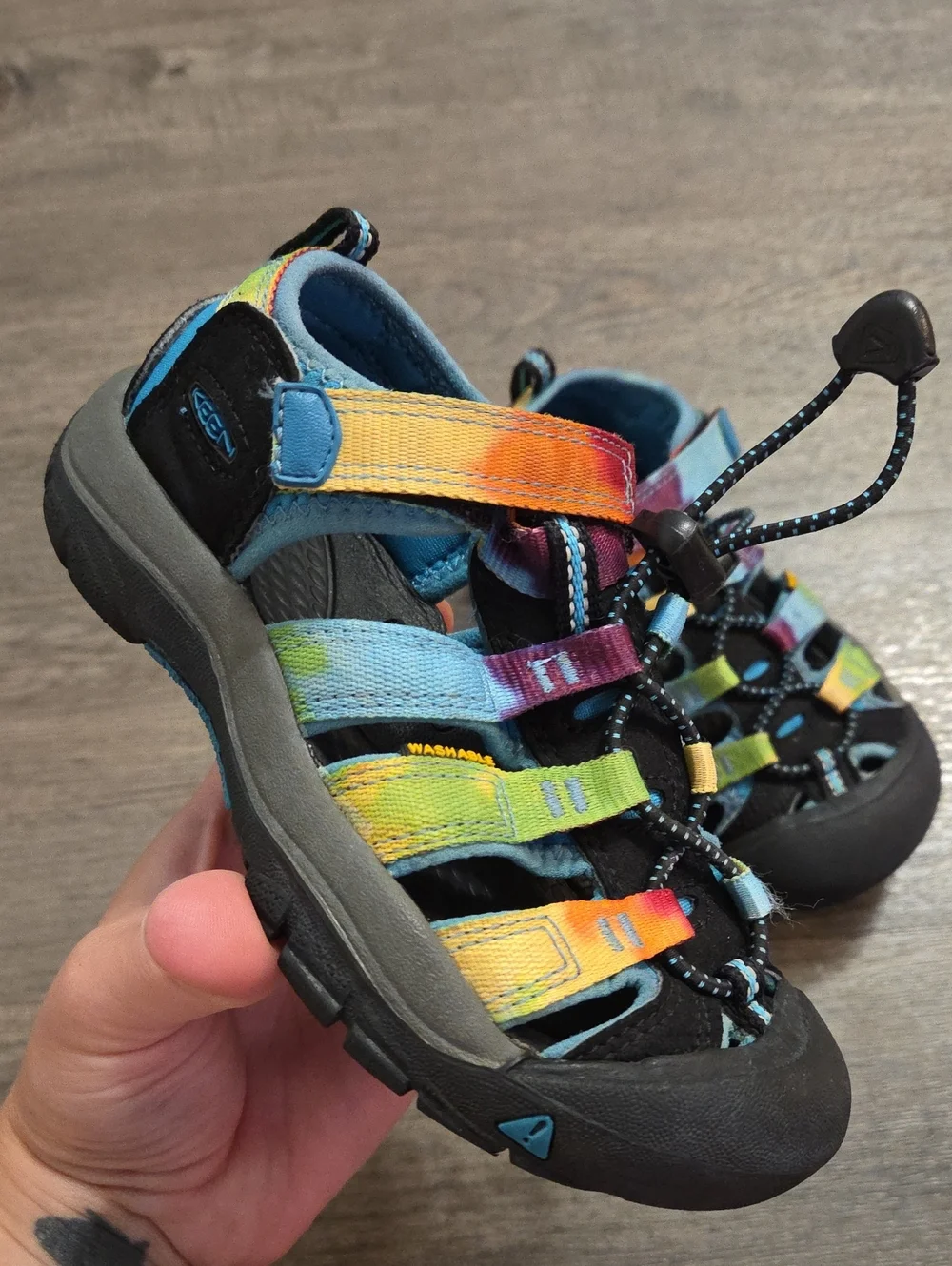 Keen • Kids Rainbow Strappy Sandals - Blue, Yellow, Orange, Green, Purple